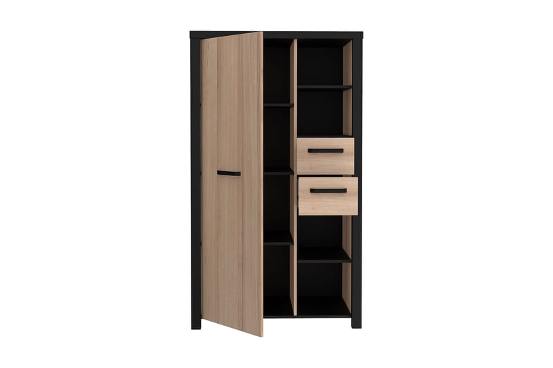 Konitsa Highboard 53x91 cm - Brun/Svart - Oppbevaring - Skap - Oppbevaringsskap