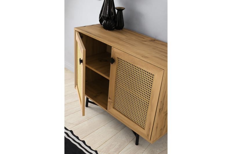 Multi Purpose Cabinet Eik|Svart - Oppbevaring - Skap - Oppbevaringsskap