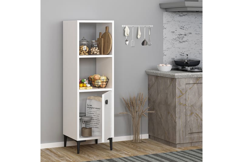 Olsenago Highboard 39x35 cm - Hvit - Oppbevaring - Skap - Oppbevaringsskap