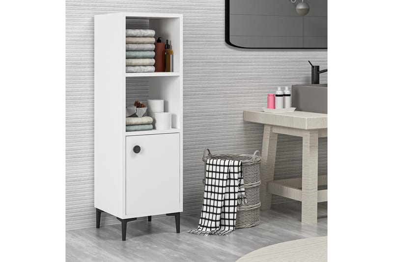 Olsenago Highboard 39x35 cm - Hvit - Oppbevaring - Skap - Oppbevaringsskap