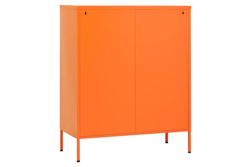 Oppbevaringsskap oransje 80x35x101,5 cm stål - Oransj - Oppbevaring - Skap - Oppbevaringsskap - Omkledningsskap