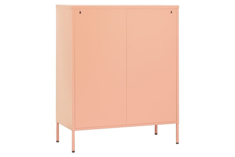 Oppbevaringsskap rosa 80x35x101,5 cm stål - Rosa - Oppbevaring - Skap - Oppbevaringsskap - Omkledningsskap