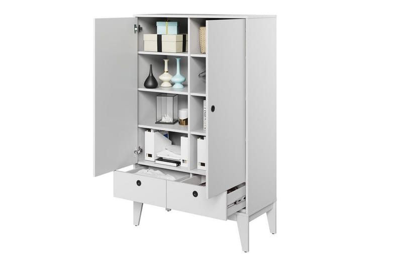 Rathmore Highboard - Hvid - Oppbevaring - Skap - Oppbevaringsskap