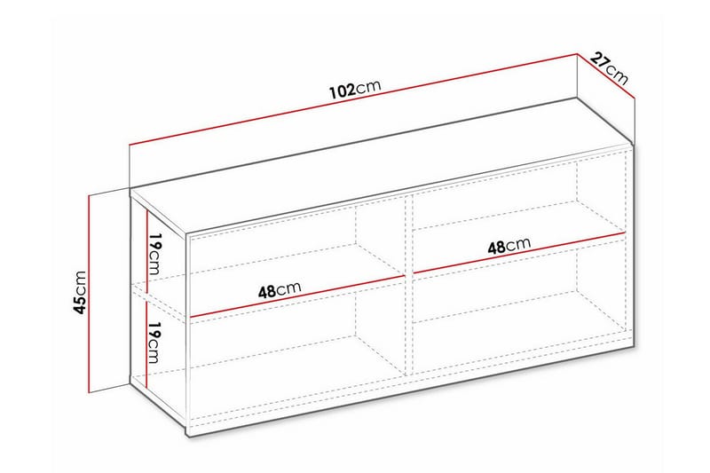 Rathmore Highboard - Lyse brun - Oppbevaring - Skap - Oppbevaringsskap