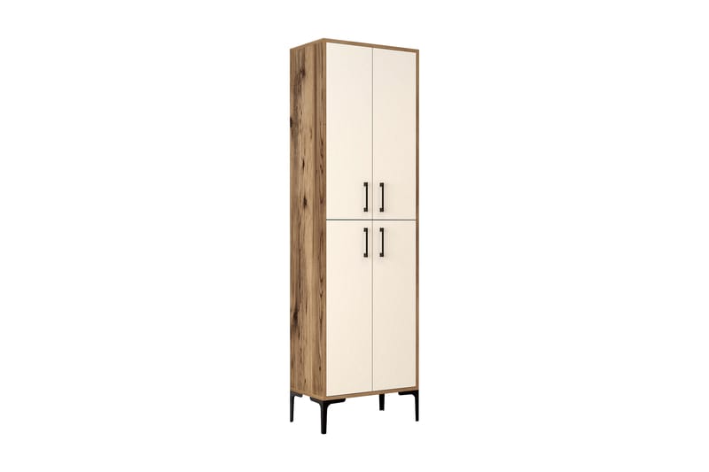 Retzow Highboard 60x35 cm - Mørkebrun/Beige - Oppbevaring - Skap - Oppbevaringsskap