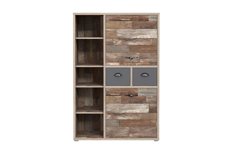 Skydra Highboard 42x92 cm - Brun/Grå - Oppbevaring - Skap - Oppbevaringsskap