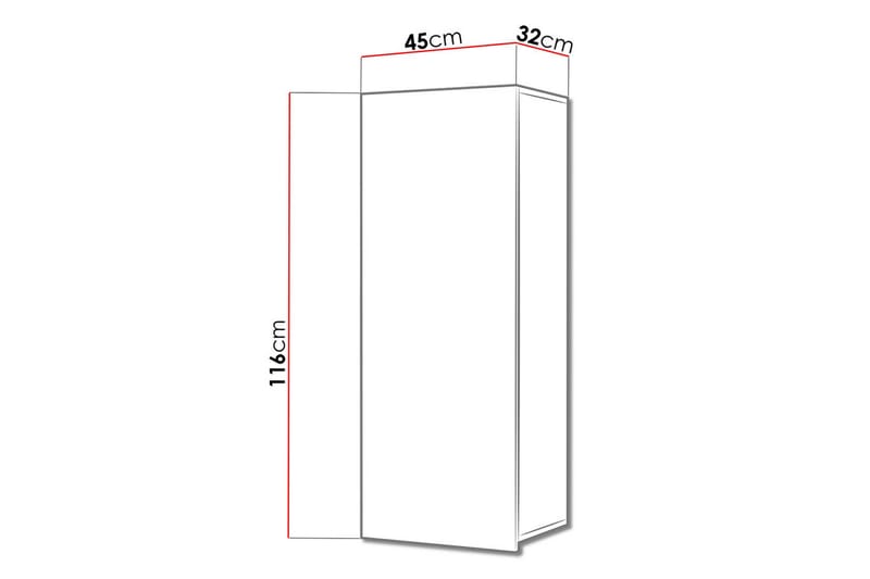 Tessan Oppbevaringsskap 45 cm - Hvit - Oppbevaring - Skap - Oppbevaringsskap