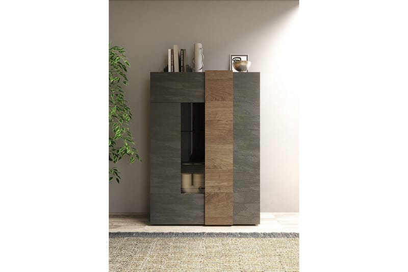 Venrivo Highboard 44x121x168 cm - Grå/Taupe - Oppbevaring - Skap - Oppbevaringsskap