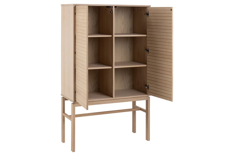 Sakie Highboard - Hvid - Oppbevaring - Skap - Oppbevaringsskap