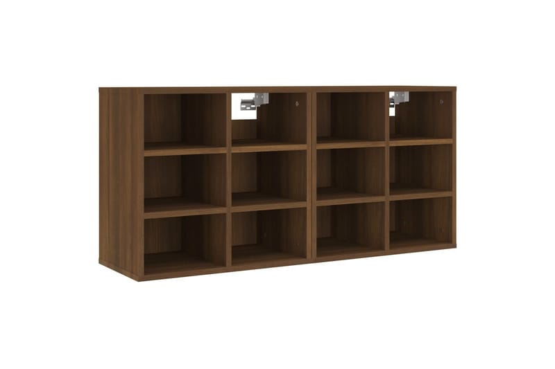 beBasic Skoskap 2 stk brun eik 52,5x30x50 cm - Brun - Oppbevaring - Skooppbevaring - Skoskap