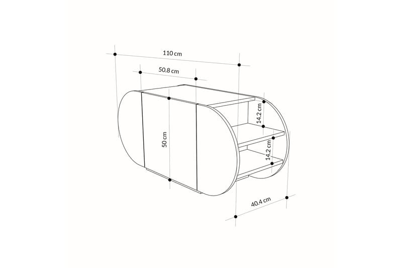 Pozy Skoskap 110 cm - Brun - Oppbevaring - Skooppbevaring - Skoskap