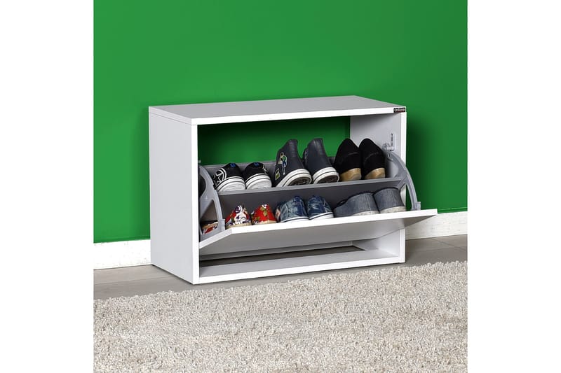 Shoe Cabinet Hvit - Oppbevaring - Skooppbevaring - Skoskap