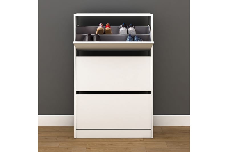 Shoe Cabinet Hvit - Oppbevaring - Skooppbevaring - Skoskap