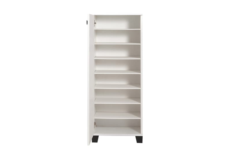 Shoe Cabinet Hvit|Svart - Oppbevaring - Skooppbevaring - Skoskap