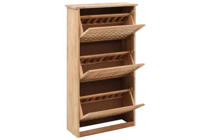 Skoskap 55x20x104 cm heltre valnøtt - Oppbevaring - Skooppbevaring - Skoskap