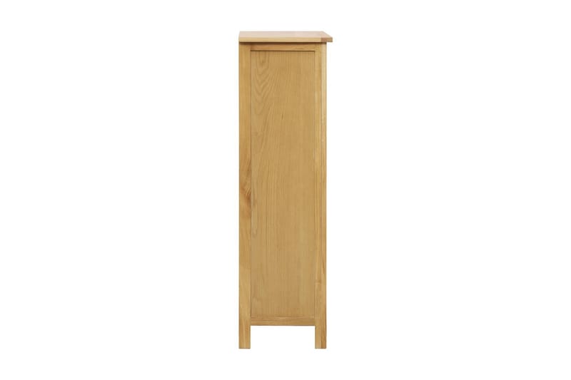 Skoskap 76x37x105 cm heltre eik - Oppbevaring - Skooppbevaring - Skoskap