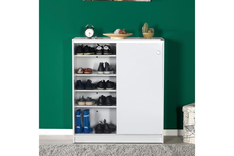 Shoe Cabinet Hvit - Oppbevaring - Skooppbevaring - Skoskap