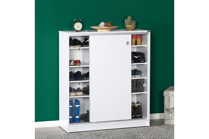 Shoe Cabinet Hvit - Oppbevaring - Skooppbevaring - Skoskap