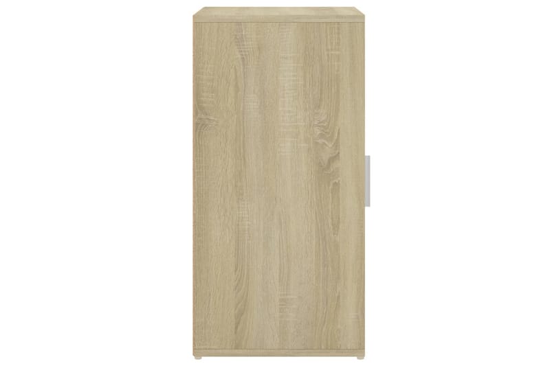 Skoskap svart 2 stk sonoma eik 32x35x70 cm sponplate - Brun - Oppbevaring - Skooppbevaring - Skoskap