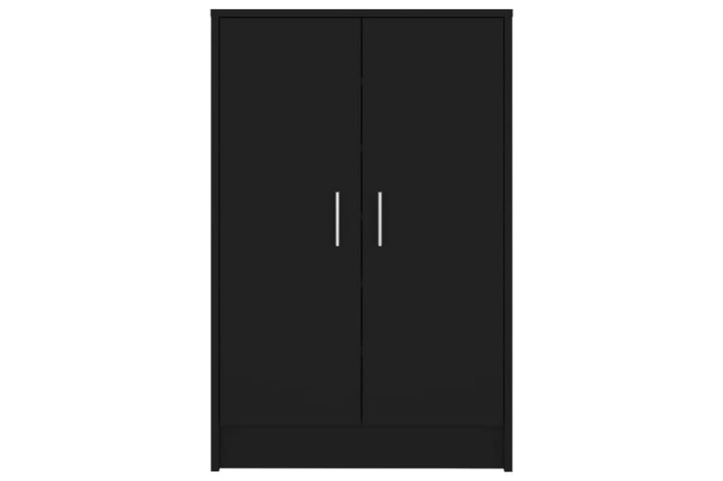 Skoskap svart 60x35x92 cm sponplate - Svart - Oppbevaring - Skooppbevaring - Skoskap