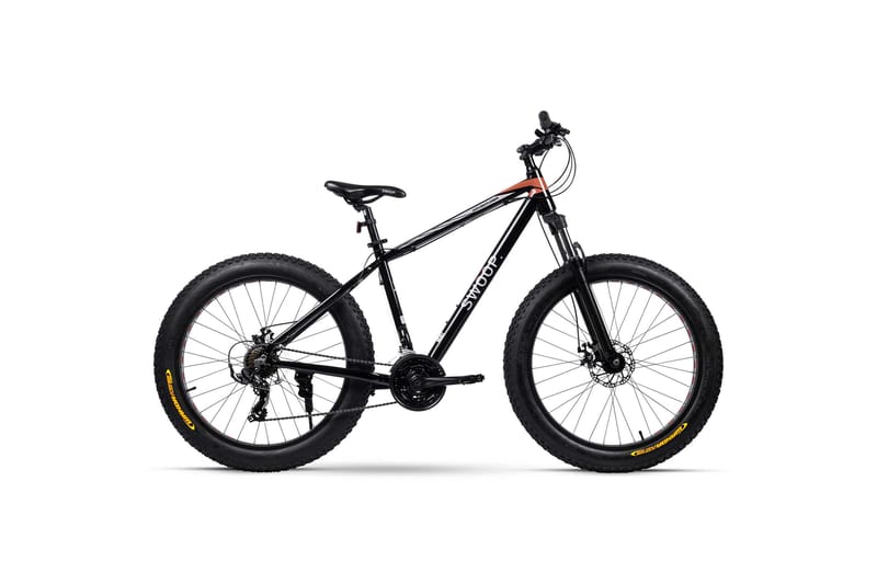 Swoop Sykkel Adventurer Fatbike 26 - Svart - Sport & fritid - Friluftsliv - Sykler - Elsykkel