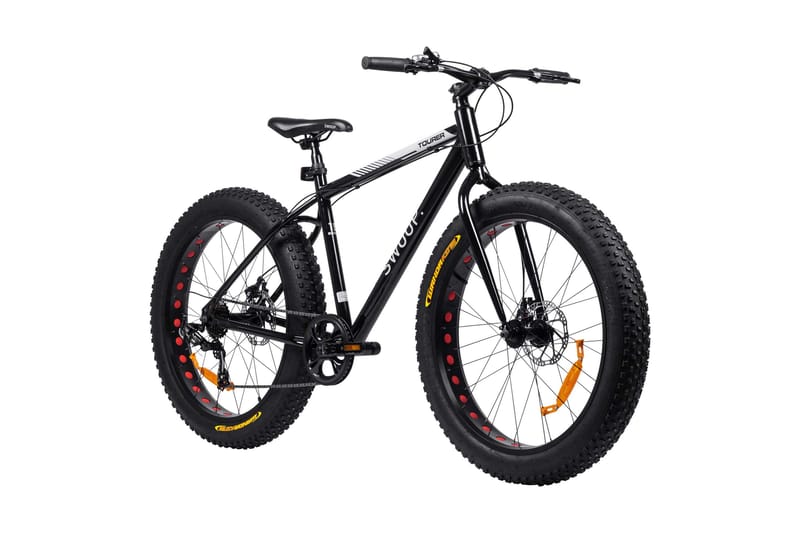 Swoop Sykkel Tourer Fatbike 26 - Svart - Sport & fritid - Friluftsliv - Sykler - Sykkeltilbehør