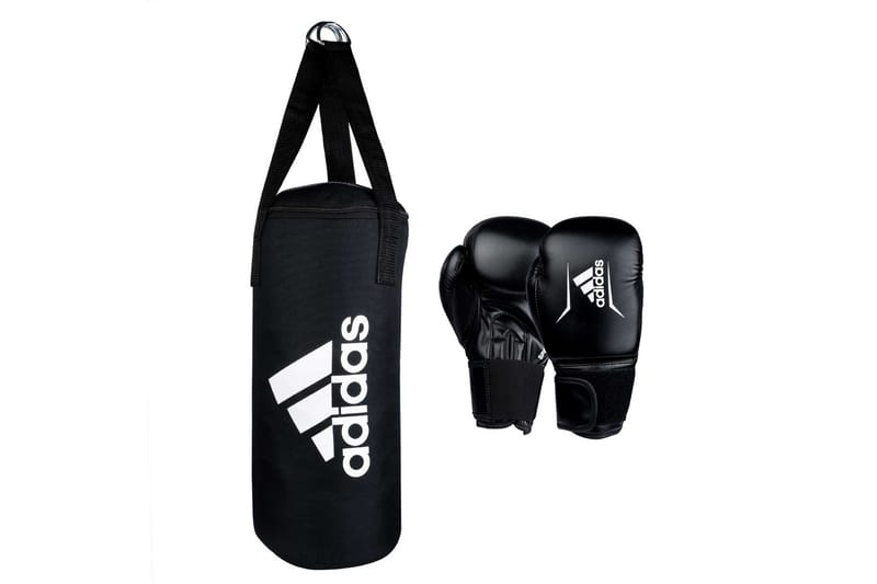 Adidas Boksesett for barn - Svart - Sport & fritid - Hjemmetrening - Treningsutstyr - Boksesekk & treningspute