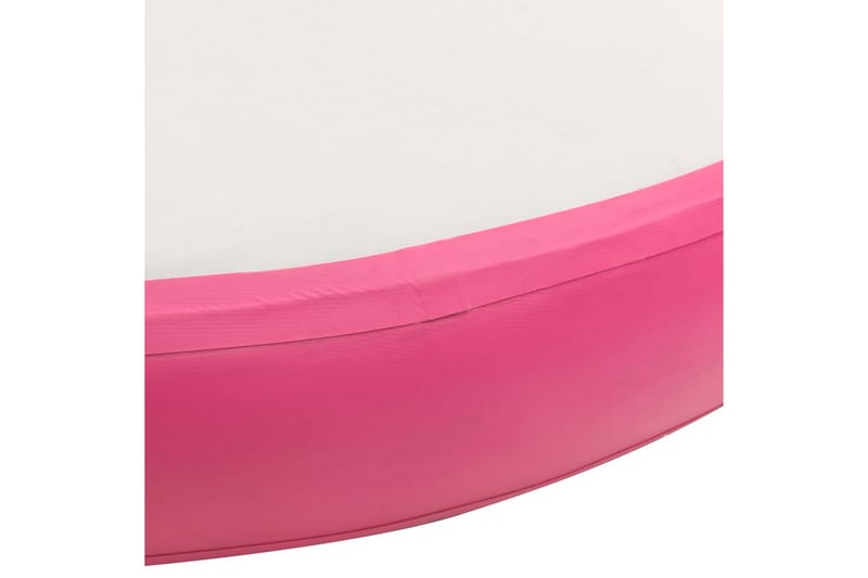 Oppblåsbar gymnastikkmatte med pumpe 100x100x15 cm PVC rosa - Sport & fritid - Hjemmetrening - Treningsutstyr - Treningsgulv & puslematte