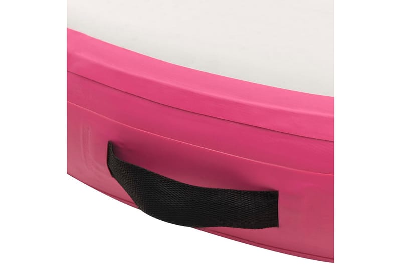 Oppblåsbar gymnastikkmatte med pumpe 100x100x15 cm PVC rosa - Sport & fritid - Hjemmetrening - Treningsutstyr - Treningsgulv & puslematte