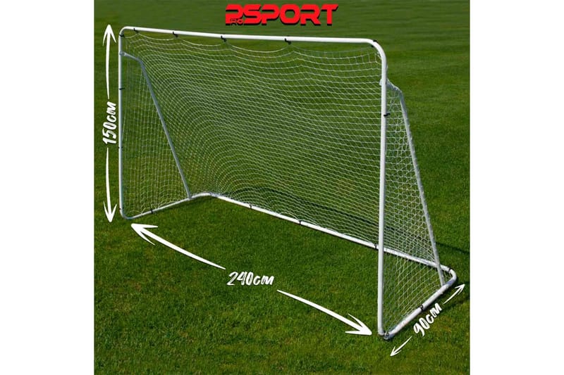 2 x Prosport Fotballmål Real 240x150 cm - Svart - Utendørs spill