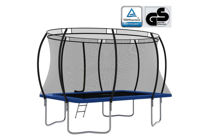 Trampolinesett rektangulær 335x244x90 cm 150 kg - Trampoliner