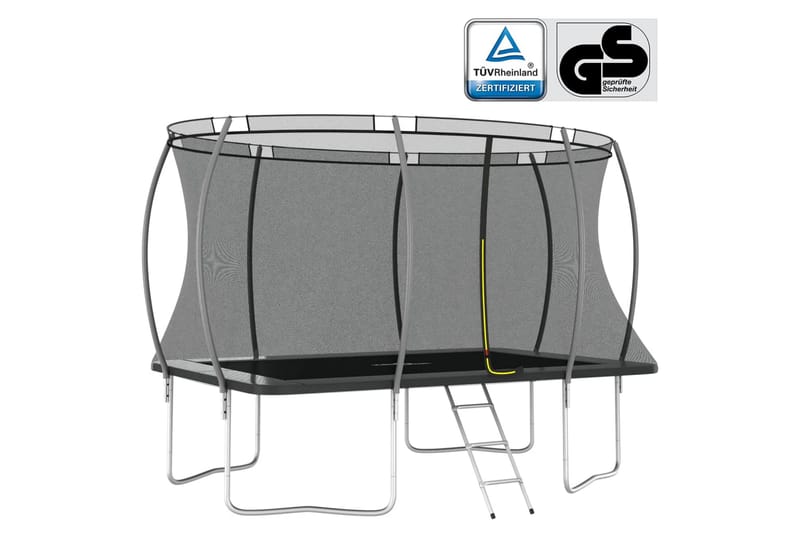 Trampolinesett rektangulær 335x244x90 cm 150 kg - Trampoliner