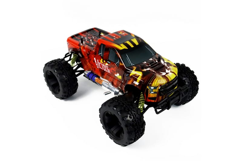 React RC-Bil New Tiger Nitro, 4WD - Svart/Oransje - Lekeplass & lekeplassutstyr - Radiostyrt bil - Radiostyrt