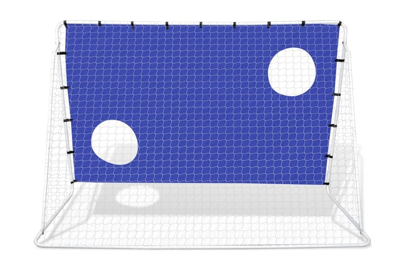 Fotballmål med Skuddvegg Stål 240 x 92 x 150 cm - Sport & fritid - Lek & sport - Utendørs spill