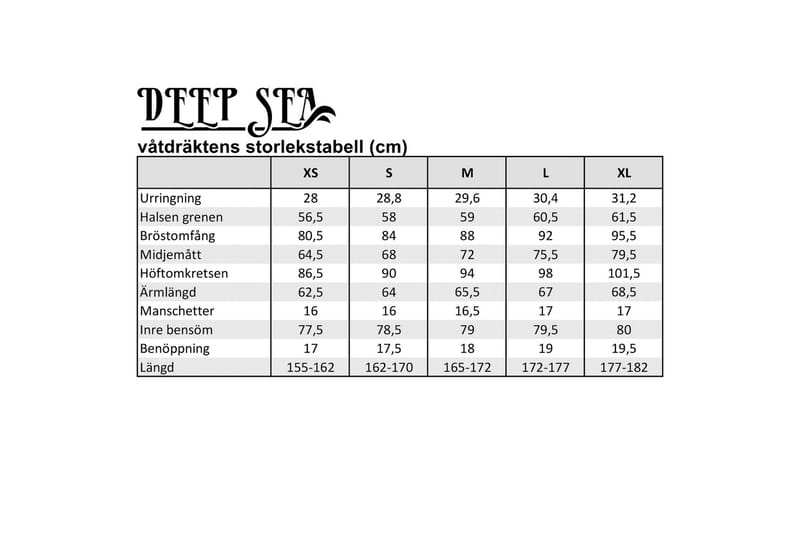 Deep Sea Damevåtdrakt, full lengde XS - Svart/Oransje - Sport & fritid - Lek & sport - Vannsport & vannlek - Våtdrakt & tørrdrakt