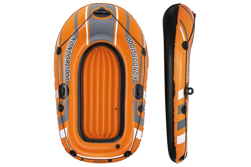 Bestway Oppblåsbar båt Kondor 1000 155x93 cm - Oransj - Sport & fritid - Marine - Båter - Gummibåt & ribb