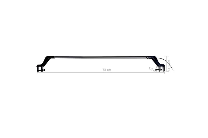 Akvarium LED-lys med klemmer 75-90 cm blå & hvit - Sport & fritid - Til dyrene - Fisk & reptiler - Akvariedekorasjon & tilbehør - Akvariebelysning