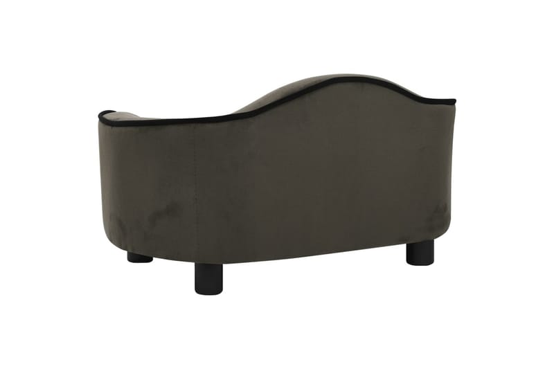 Hundesofa mørkegrå 67x47x36 cm plysj - Grå - Sport & fritid - Til dyrene - For hund - Hundemøbler - Hundekurv & hundeseng