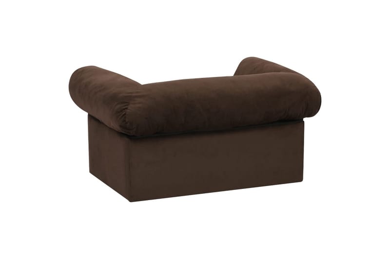 Hundesofa med skuff brun 75x50x38 cm plysj - Brun - Sport & fritid - Til dyrene - For hund - Hundemøbler - Hundekurv & hundeseng