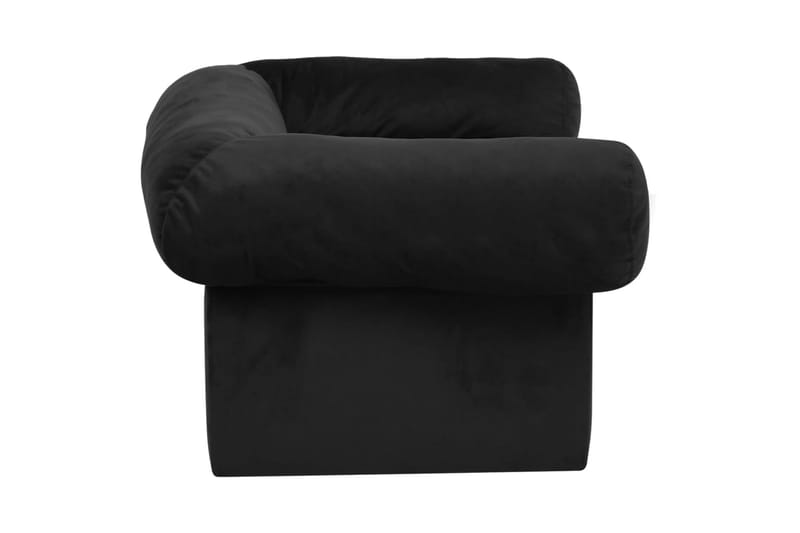 Hundesofa med skuff svart 75x50x38 cm plysj - Svart - Sport & fritid - Til dyrene - For hund - Hundemøbler - Hundekurv & hundeseng