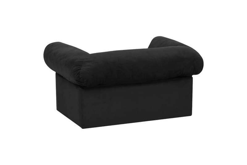 Hundesofa med skuff svart 75x50x38 cm plysj - Svart - Sport & fritid - Til dyrene - For hund - Hundemøbler - Hundekurv & hundeseng