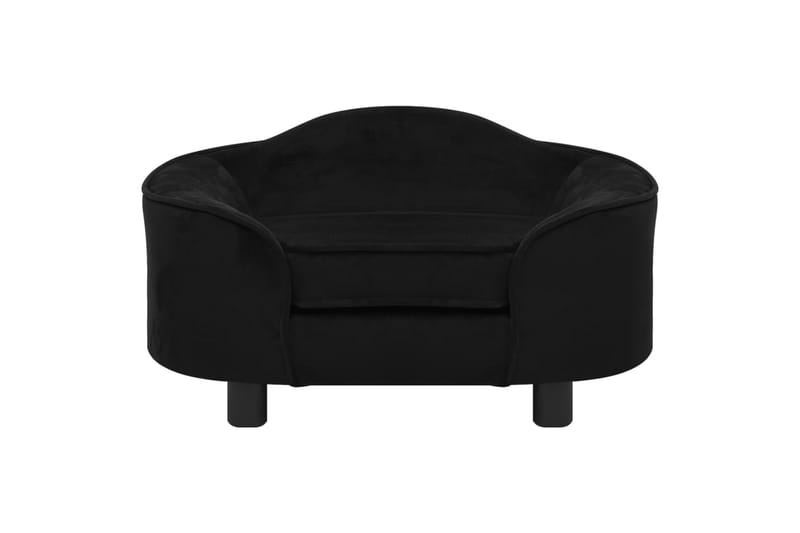 Hundesofa svart 67x47x36 cm plysj - Svart - Sport & fritid - Til dyrene - For hund - Hundemøbler - Hundekurv & hundeseng