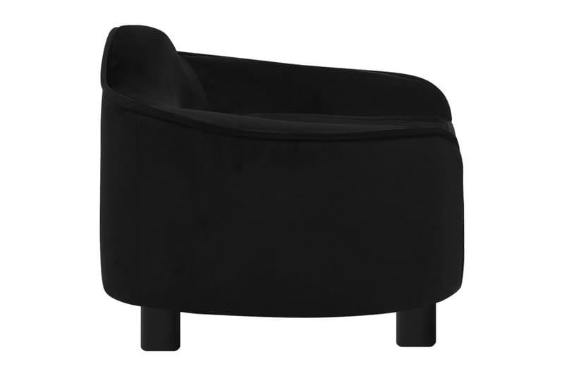 Hundesofa svart 67x47x36 cm plysj - Svart - Sport & fritid - Til dyrene - For hund - Hundemøbler - Hundekurv & hundeseng