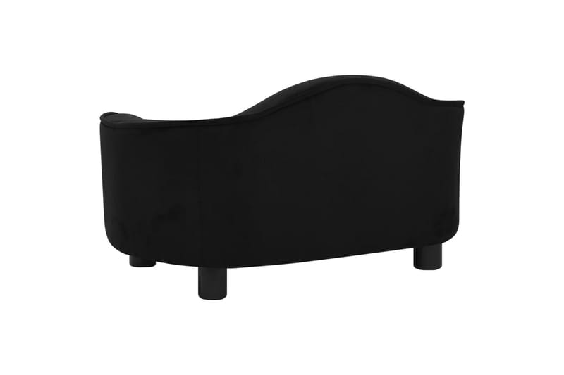 Hundesofa svart 67x47x36 cm plysj - Svart - Sport & fritid - Til dyrene - For hund - Hundemøbler - Hundekurv & hundeseng