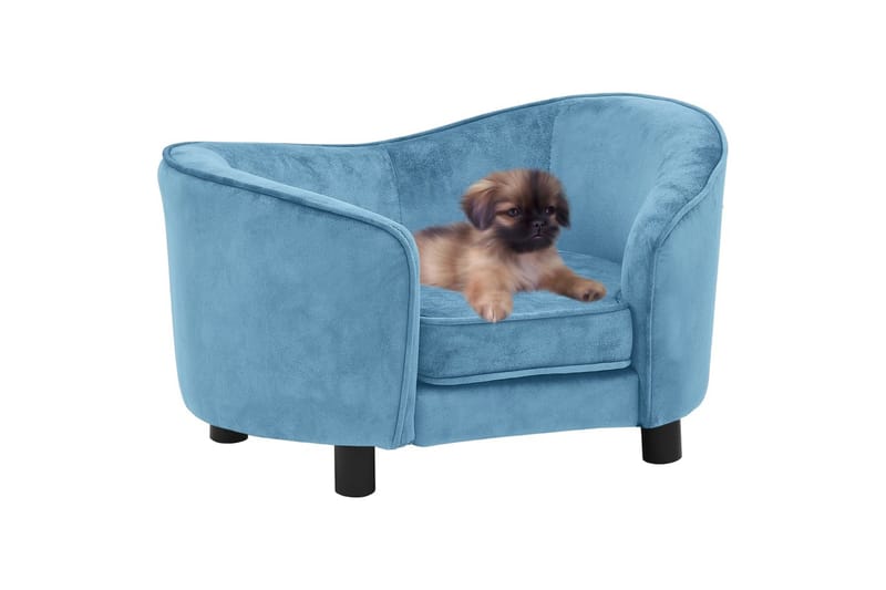 Hundesofa turkis 69x49x40 cm plysj - Turkis - Sport & fritid - Til dyrene - For hund - Hundemøbler - Hundekurv & hundeseng