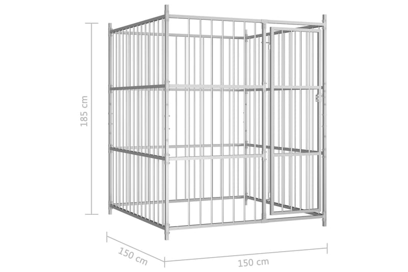 Utendørs hundegård 150x150x185 cm - Sport & fritid - Til dyrene - For hund - Hundemøbler