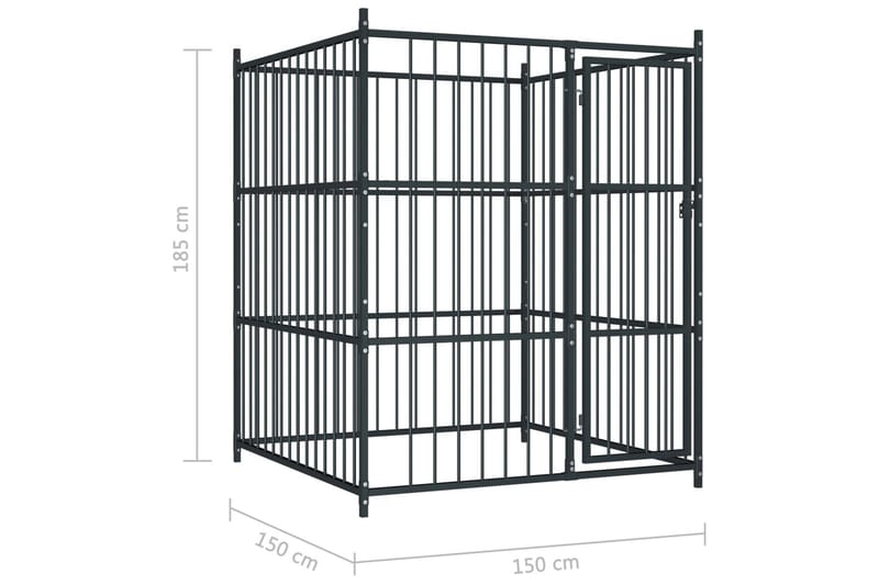 Utendørs hundegård 150x150x185 cm - Sport & fritid - Til dyrene - For hund - Hundemøbler