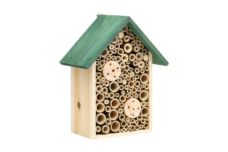 Insekthoteller 2 stk 23x14x29 cm heltre gran - Brun - Sport & fritid - Til dyrene