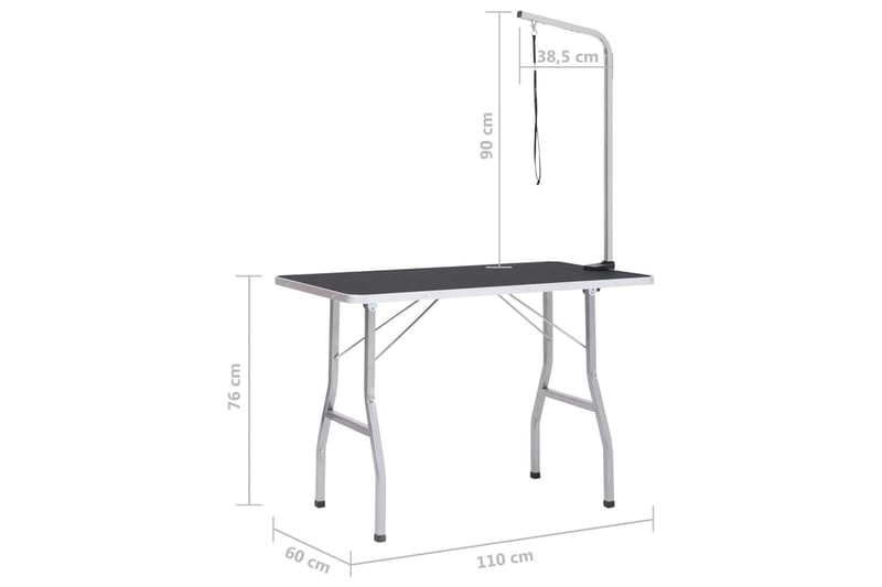 Justerbart trimmebord til hund med 1 løkke - Sport & fritid - Til dyrene