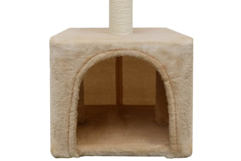 Kloretre med klorestolpe i sisal 55 cm beige - Beige - Sport & fritid - Til dyrene - Katt - Kattemøbler